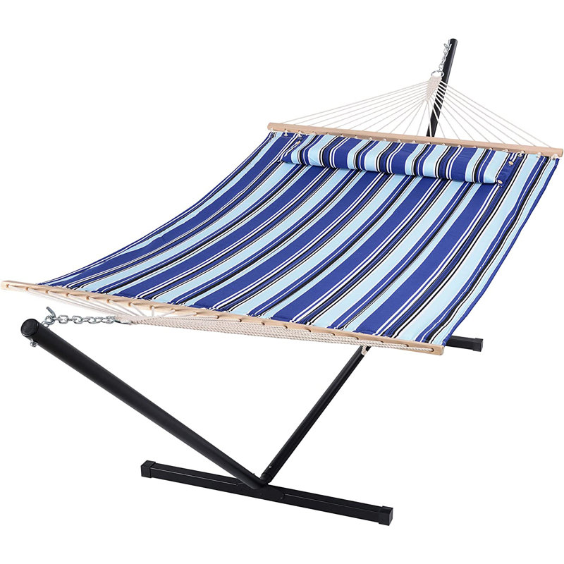 Bayou Breeze Double Spreader Bar Hammock with Stand & Reviews Wayfair